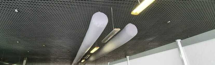 Текстильные воздуховоды во временных помещениях Текстильные воздуховоды во временных помещениях