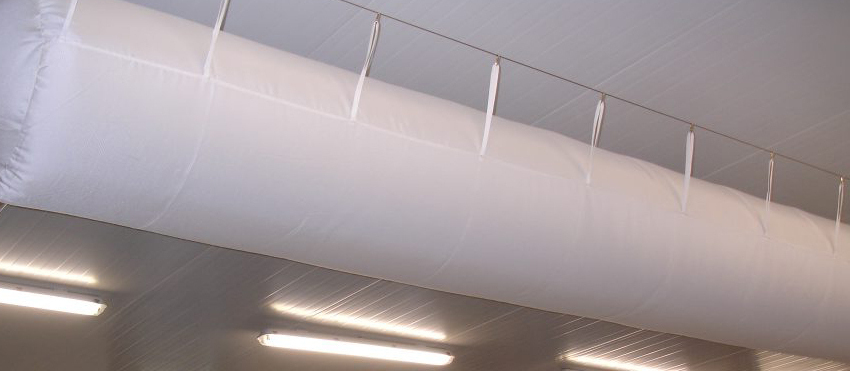 Приточные текстильные воздуховоды